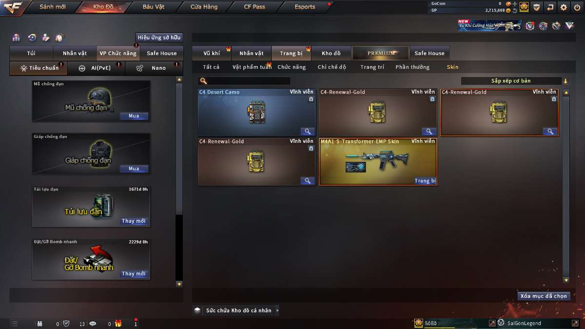 shop acc cf uy tin gia re